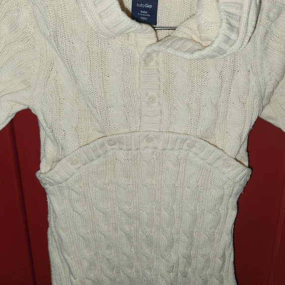 Baby GAP cable knit baby bunting - Picture 3 of 5